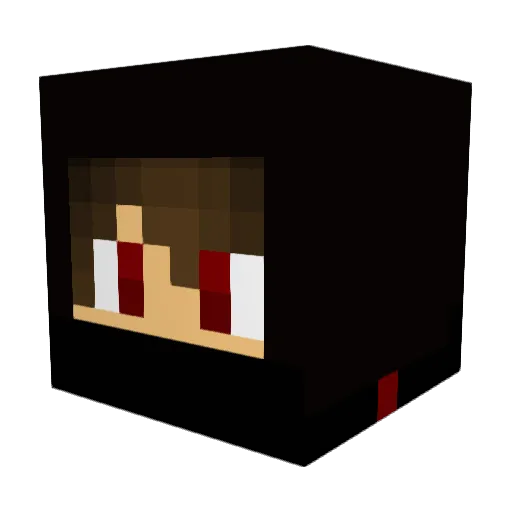 Xanartos Minecraft avatar head, 3D render