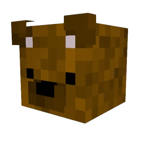 Xanax_Bar Minecraft avatar head, 3D render
