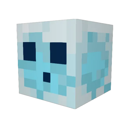 Xanborb Minecraft avatar head, 3D render