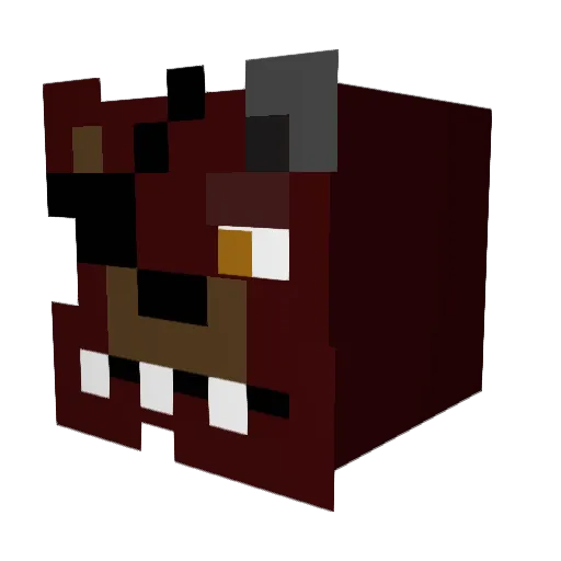 Xander316 Minecraft avatar head, 3D render