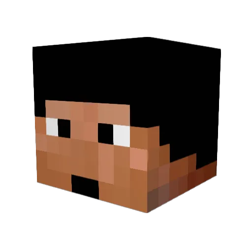 Xander898 Minecraft avatar head, 3D render