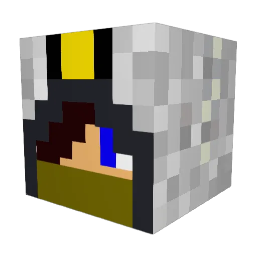 Xander91 Minecraft avatar head, 3D render