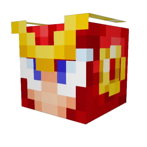XanderCove Minecraft avatar head, 3D render