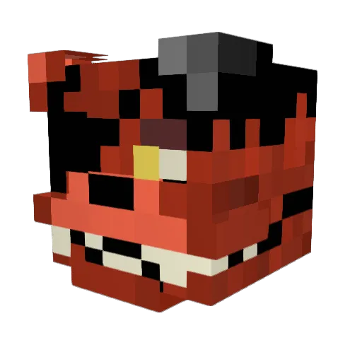 XanderMgk Minecraft avatar head, 3D render