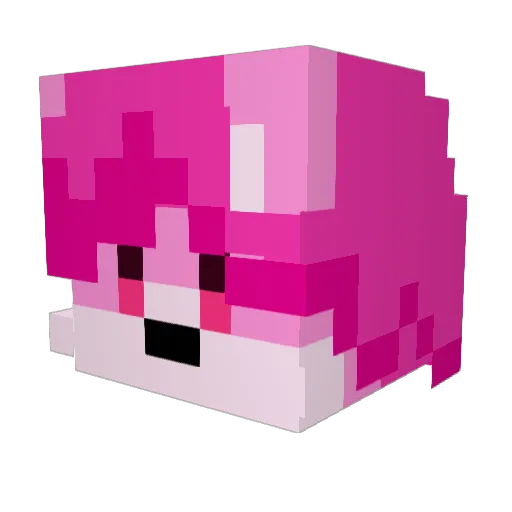 Xander_Dumb Minecraft avatar head, 3D render