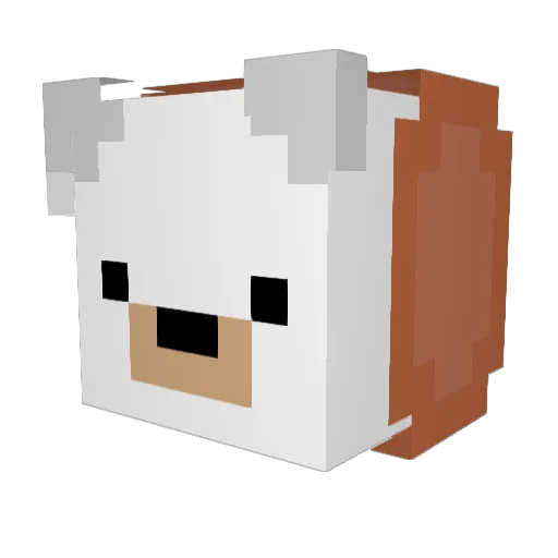 Xanderhall Minecraft avatar head, 3D render