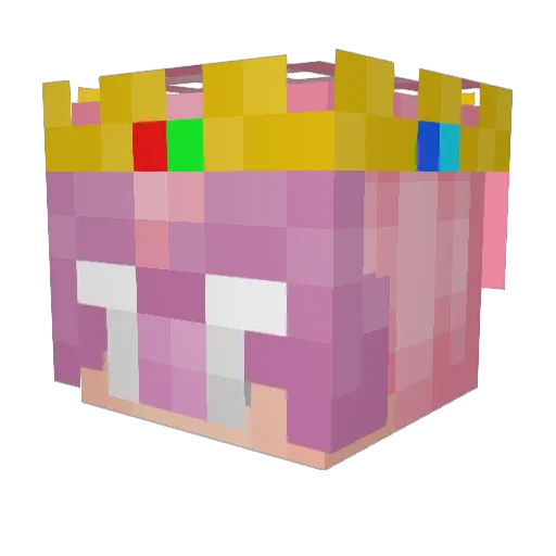 Xanderlorian Minecraft avatar head, 3D render