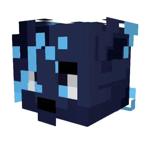 Xanderora Minecraft avatar head, 3D render