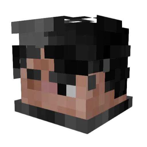 Xandi707 Minecraft avatar head, 3D render