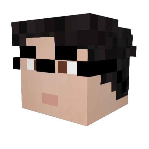 Xandoor0701 Minecraft avatar head, 3D render