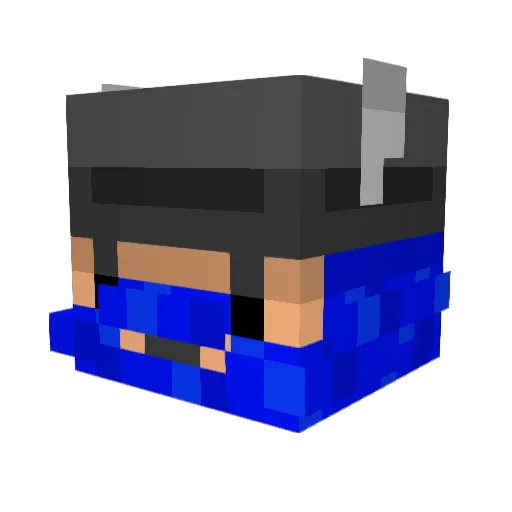 Xandoril Minecraft avatar head, 3D render