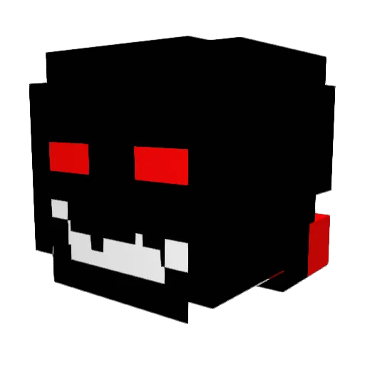 Xandosh Minecraft avatar head, 3D render