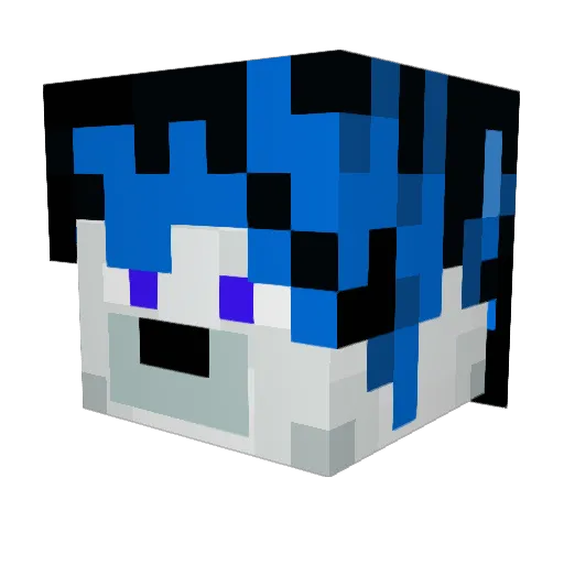 Xandra71693 Minecraft avatar head, 3D render