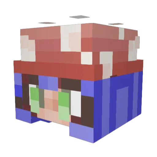 Xandrar Minecraft avatar head, 3D render