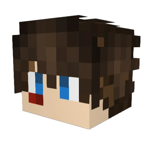 Xandreyyy_ Minecraft avatar head, 3D render