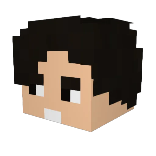 Xango_ Minecraft avatar head, 3D render
