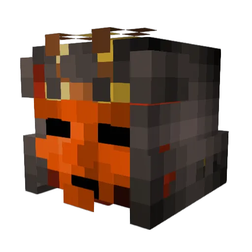 Xanick Minecraft avatar head, 3D render