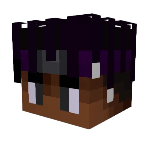 Xanjiz Minecraft avatar head, 3D render