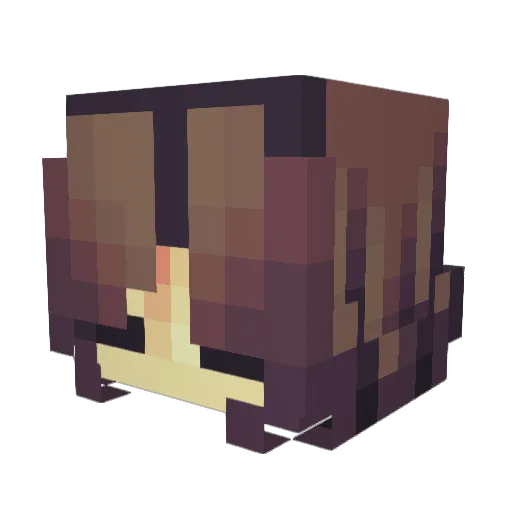 Xankek Minecraft avatar head, 3D render