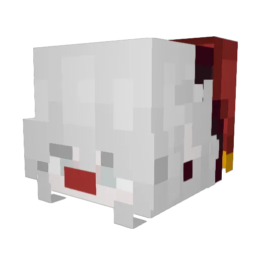 Xanoky Minecraft avatar head, 3D render