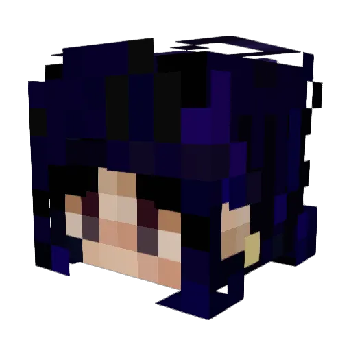 XanosGhoul Minecraft avatar head, 3D render