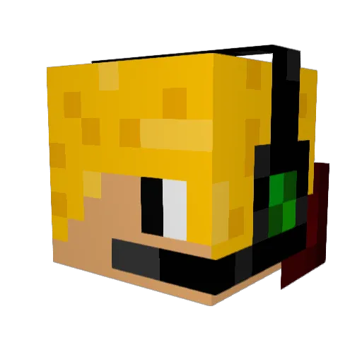 XanthSolomon Minecraft avatar head, 3D render
