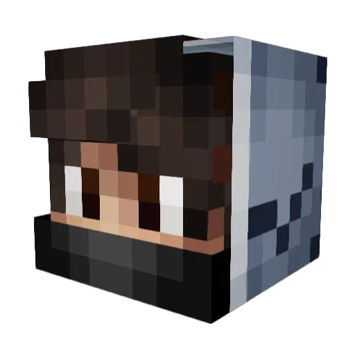 Xanthar_ Minecraft avatar head, 3D render