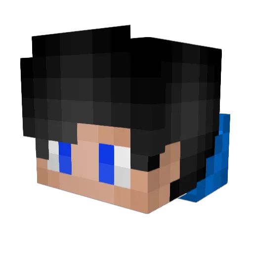 XantheManMan Minecraft avatar head, 3D render