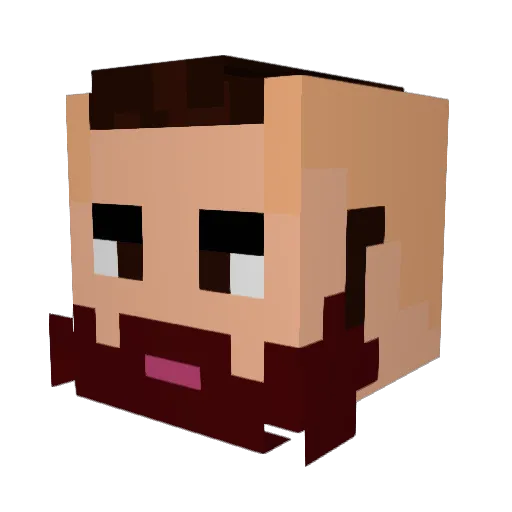 Xantheraxe Minecraft avatar head, 3D render