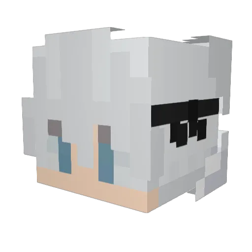 XanthicVeil Minecraft avatar head, 3D render