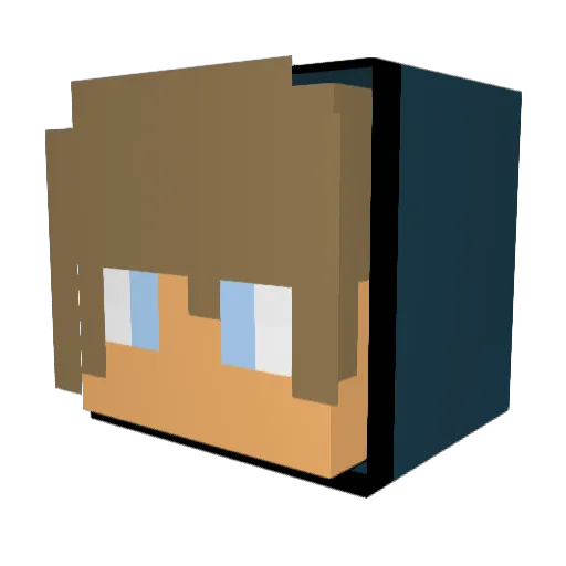Xantonzi8X Minecraft avatar head, 3D render