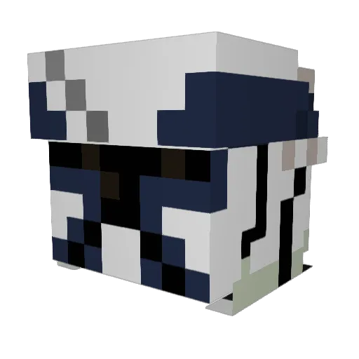 Xantorant Minecraft avatar head, 3D render