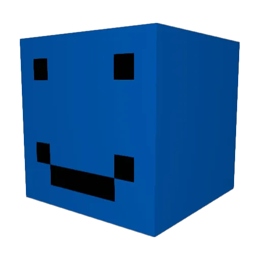 Xantron7 Minecraft avatar head, 3D render