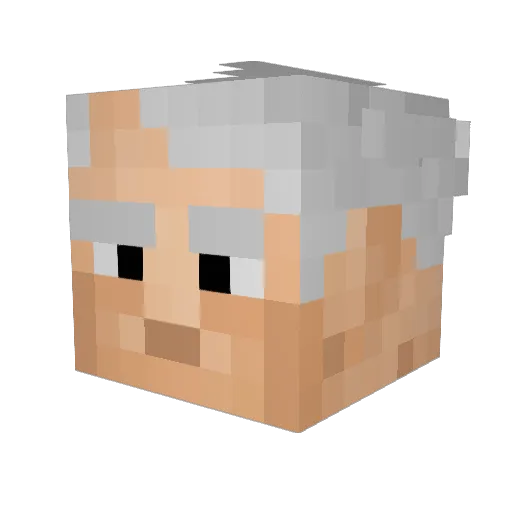 Xaohc Minecraft avatar head, 3D render