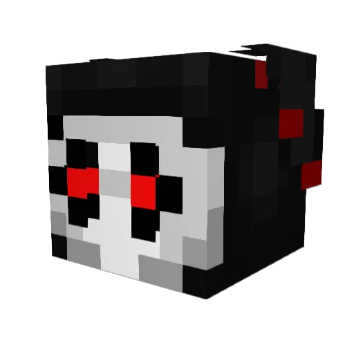 XaosProduct Minecraft avatar head, 3D render