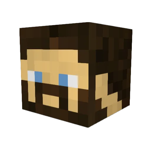 Xaostica Minecraft avatar head, 3D render