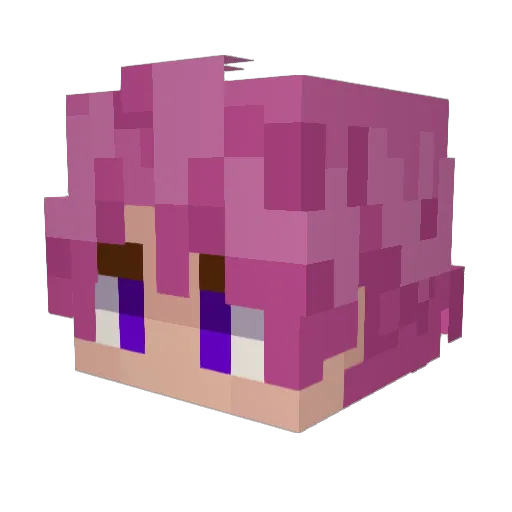 Xapuyc Minecraft avatar head, 3D render