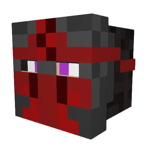 Xaraeest Minecraft avatar head, 3D render