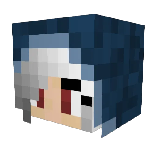 Xaranda Minecraft avatar head, 3D render