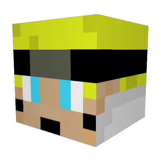Xaraphyn Minecraft avatar head, 3D render