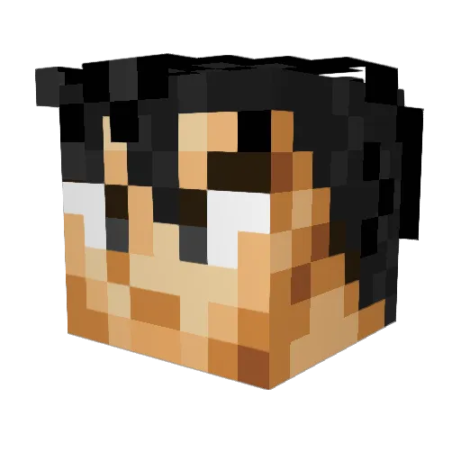 Xarbash Minecraft avatar head, 3D render