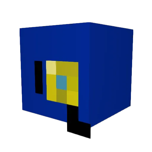 Xares2 Minecraft avatar head, 3D render