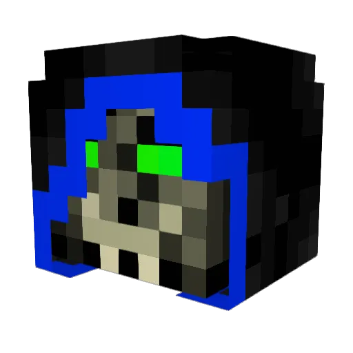 Xareus1 Minecraft avatar head, 3D render