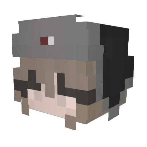 Xarex_x Minecraft avatar head, 3D render