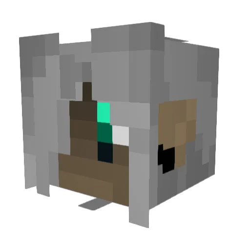 Xaria_00 Minecraft avatar head, 3D render