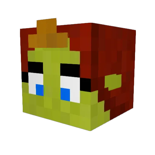 Xarix88 Minecraft avatar head, 3D render