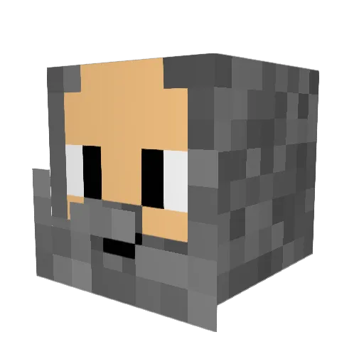 XarlMark Minecraft avatar head, 3D render