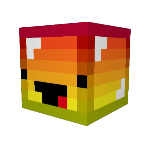Xarlie_ Minecraft avatar head, 3D render