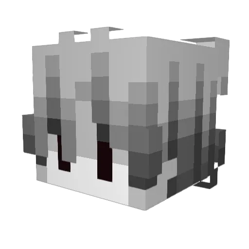 XarmatrixX Minecraft avatar head, 3D render