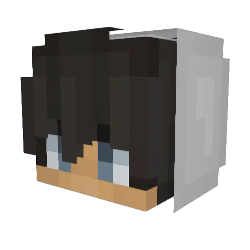 Xarocoo Minecraft avatar head, 3D render